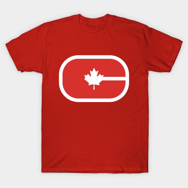 C is for Canada | Canadian Hockey Rink | Maple Leaf T-Shirt by FantasySportsSpot